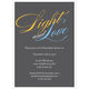 Dark Grey Script Light and Love Invitations Image 2 of 3